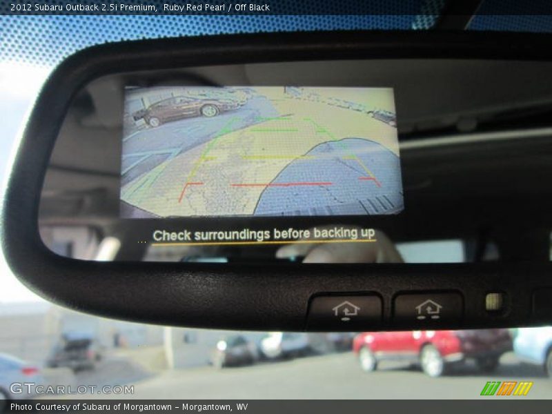 Ruby Red Pearl / Off Black 2012 Subaru Outback 2.5i Premium