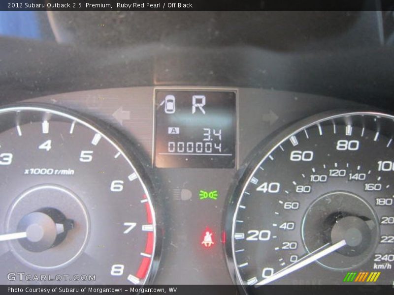 Ruby Red Pearl / Off Black 2012 Subaru Outback 2.5i Premium