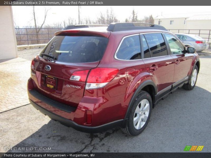 Ruby Red Pearl / Off Black 2012 Subaru Outback 2.5i Premium