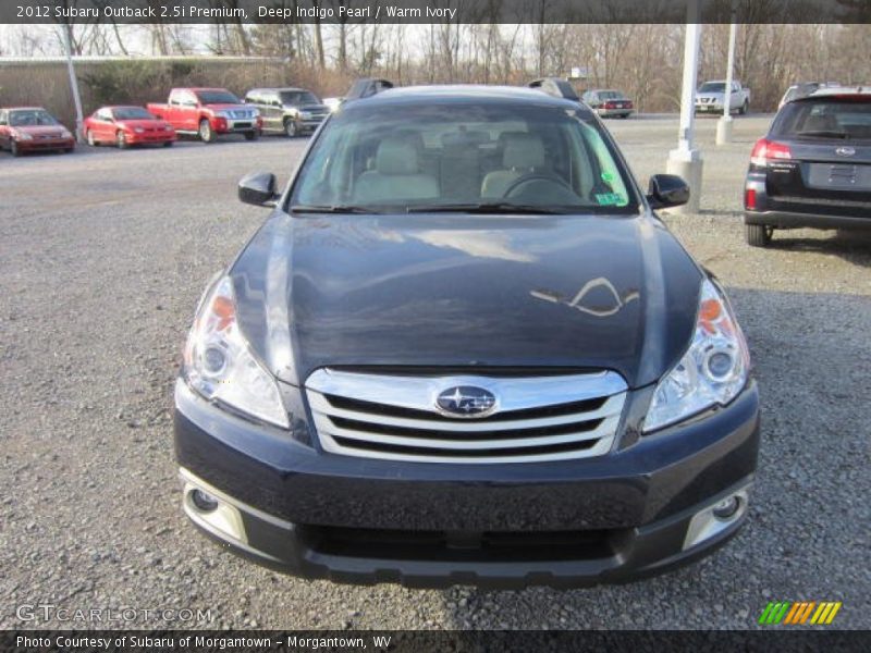 Deep Indigo Pearl / Warm Ivory 2012 Subaru Outback 2.5i Premium
