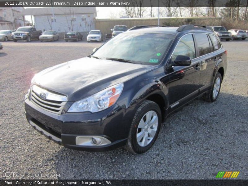 Deep Indigo Pearl / Warm Ivory 2012 Subaru Outback 2.5i Premium