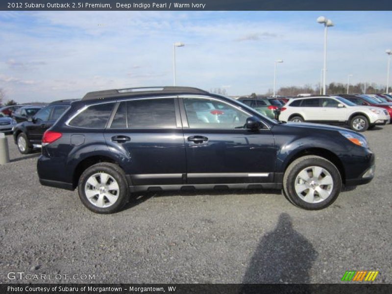 Deep Indigo Pearl / Warm Ivory 2012 Subaru Outback 2.5i Premium