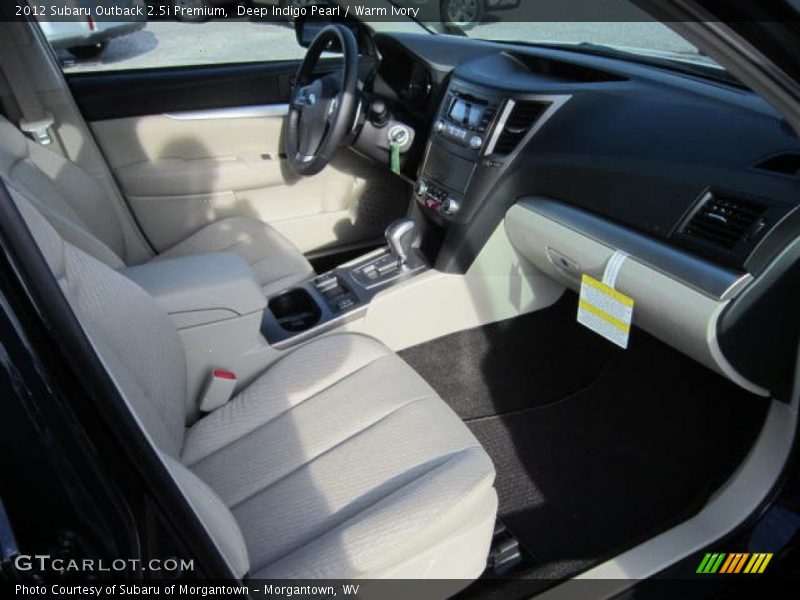 Deep Indigo Pearl / Warm Ivory 2012 Subaru Outback 2.5i Premium
