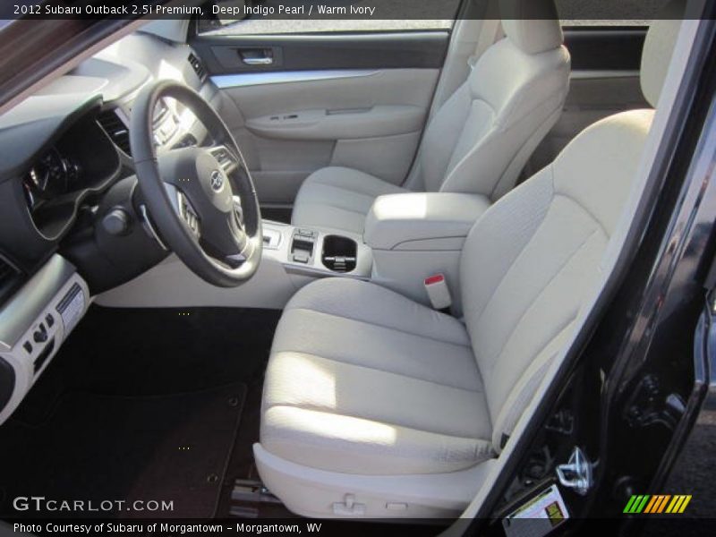 Deep Indigo Pearl / Warm Ivory 2012 Subaru Outback 2.5i Premium