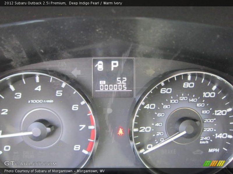 Deep Indigo Pearl / Warm Ivory 2012 Subaru Outback 2.5i Premium