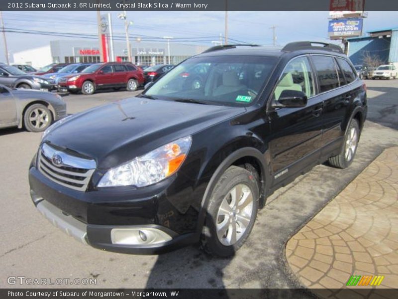Crystal Black Silica / Warm Ivory 2012 Subaru Outback 3.6R Limited