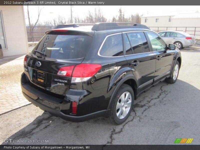 Crystal Black Silica / Warm Ivory 2012 Subaru Outback 3.6R Limited