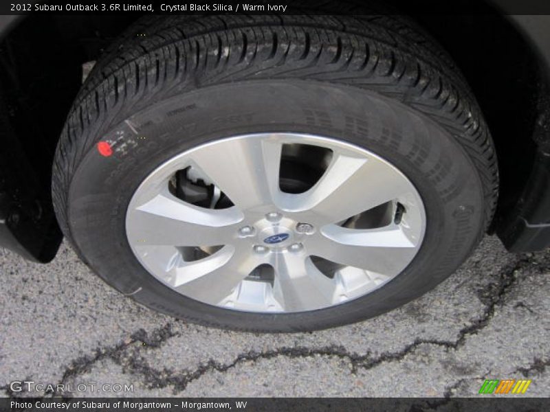 Crystal Black Silica / Warm Ivory 2012 Subaru Outback 3.6R Limited