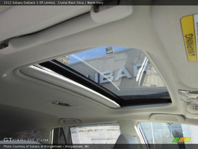 Crystal Black Silica / Warm Ivory 2012 Subaru Outback 3.6R Limited