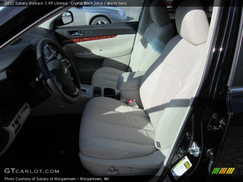 Crystal Black Silica / Warm Ivory 2012 Subaru Outback 3.6R Limited