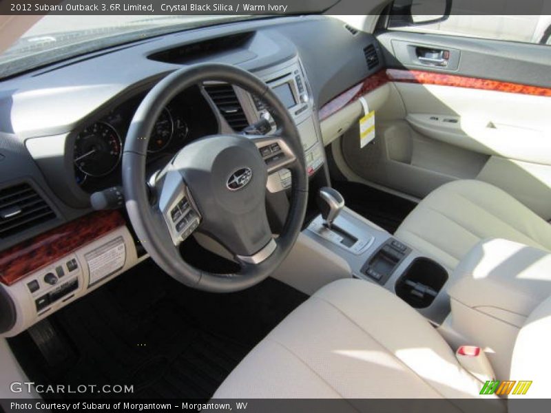  2012 Outback 3.6R Limited Warm Ivory Interior