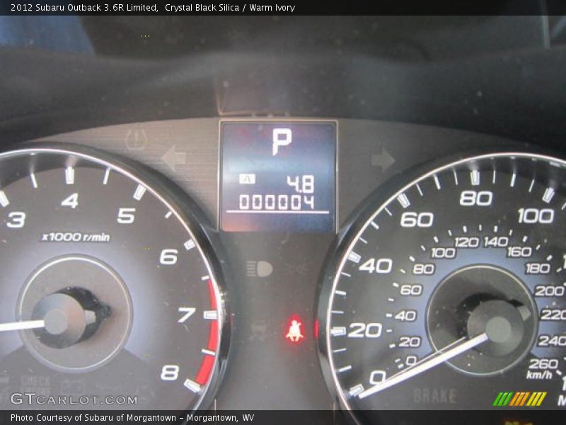 Crystal Black Silica / Warm Ivory 2012 Subaru Outback 3.6R Limited