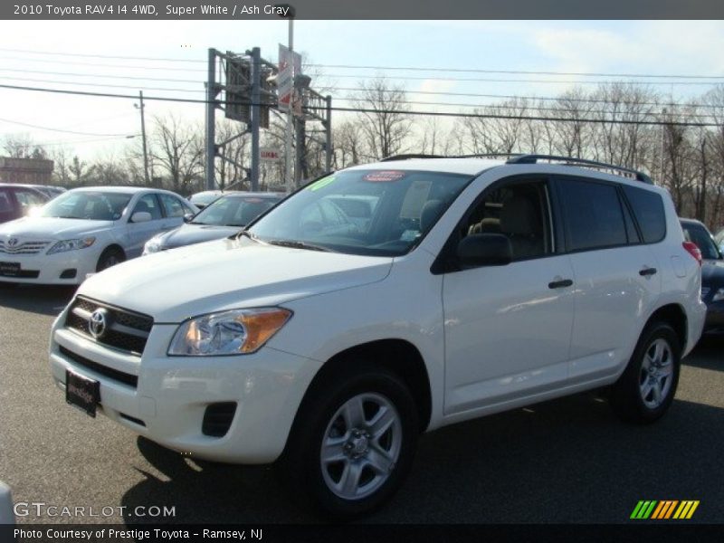Super White / Ash Gray 2010 Toyota RAV4 I4 4WD