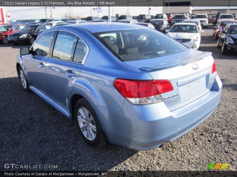 Sky Blue Metallic / Off Black 2012 Subaru Legacy 2.5i Premium