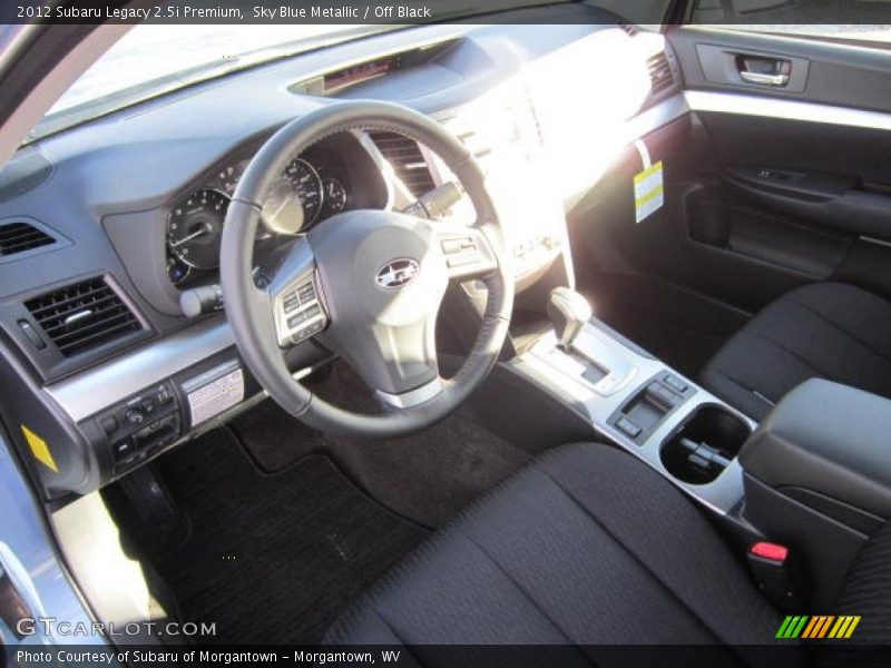 Sky Blue Metallic / Off Black 2012 Subaru Legacy 2.5i Premium