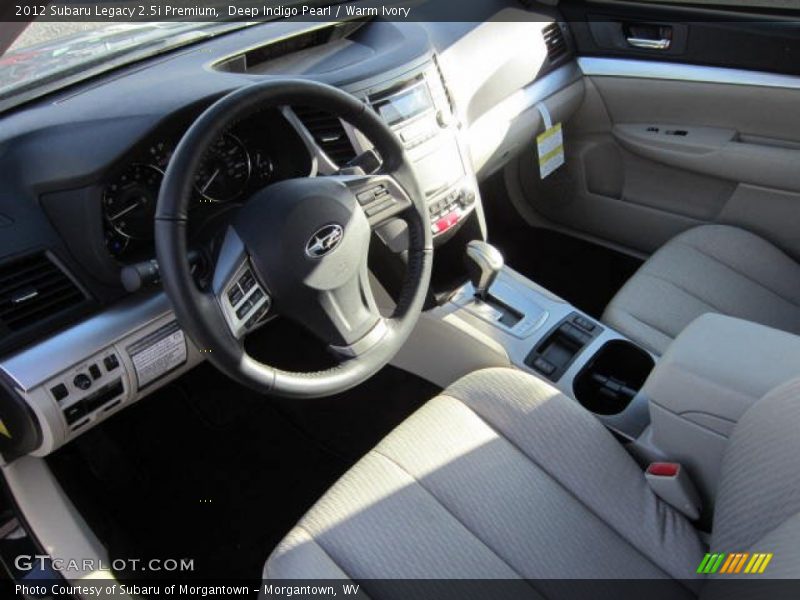 Deep Indigo Pearl / Warm Ivory 2012 Subaru Legacy 2.5i Premium