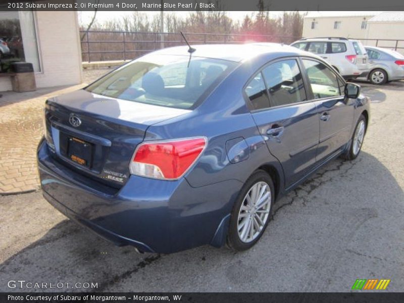 Marine Blue Pearl / Black 2012 Subaru Impreza 2.0i Premium 4 Door