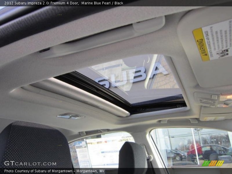 Marine Blue Pearl / Black 2012 Subaru Impreza 2.0i Premium 4 Door