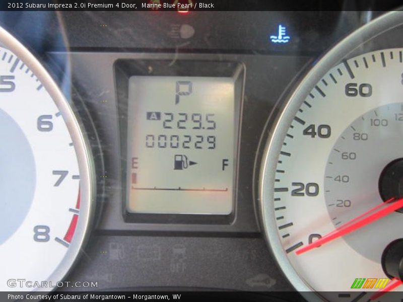 Marine Blue Pearl / Black 2012 Subaru Impreza 2.0i Premium 4 Door
