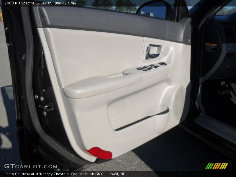 Black / Gray 2008 Kia Spectra EX Sedan