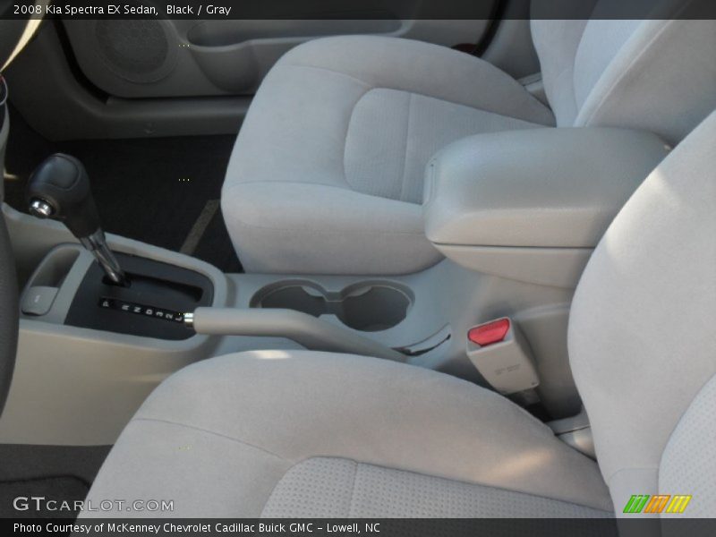 Black / Gray 2008 Kia Spectra EX Sedan