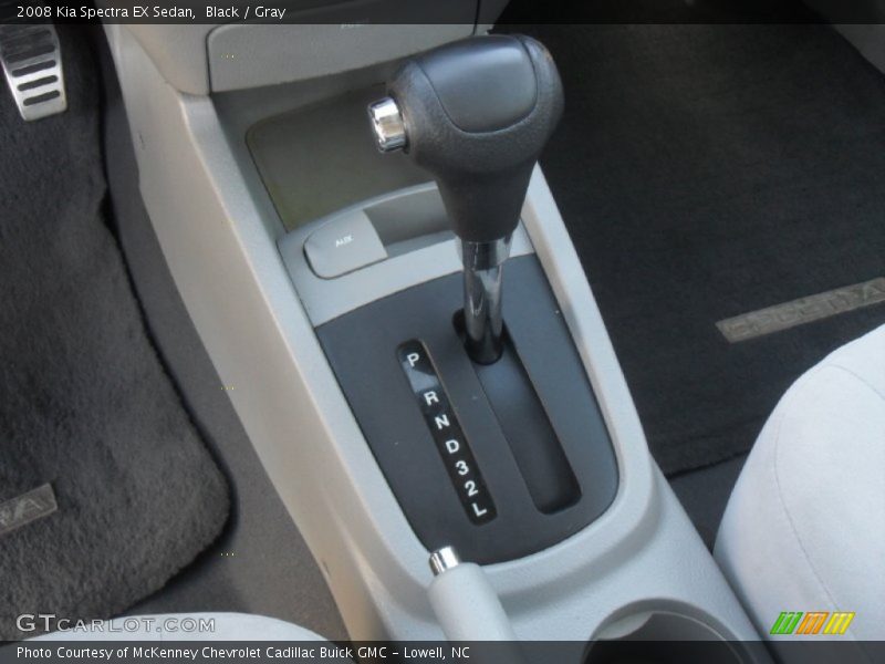 Black / Gray 2008 Kia Spectra EX Sedan