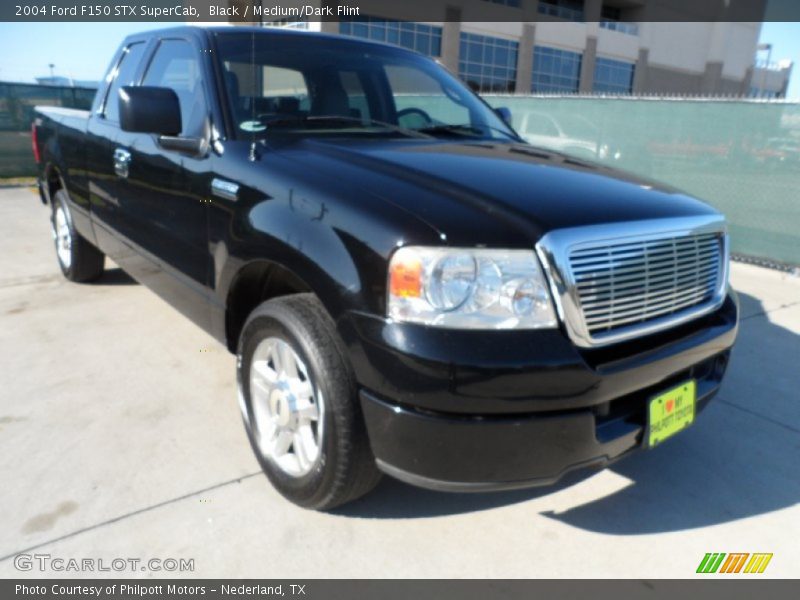 Black / Medium/Dark Flint 2004 Ford F150 STX SuperCab