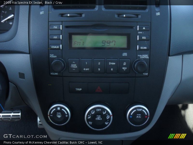 Black / Gray 2008 Kia Spectra EX Sedan