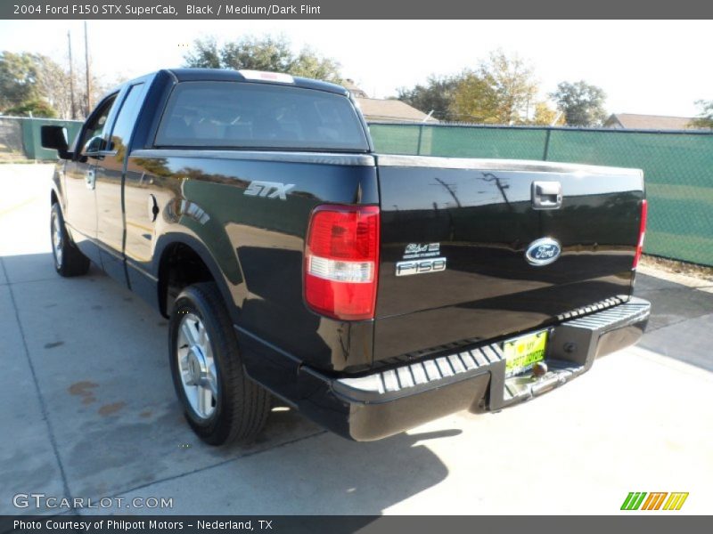 Black / Medium/Dark Flint 2004 Ford F150 STX SuperCab
