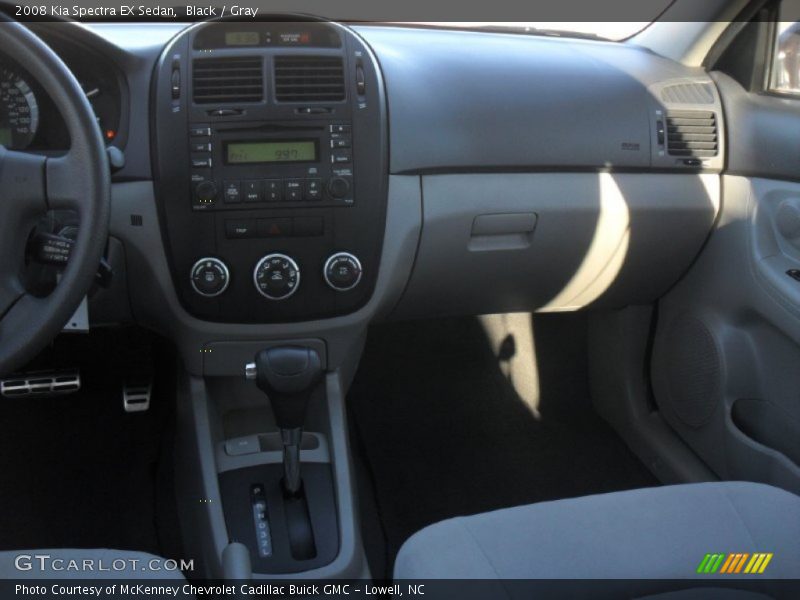Black / Gray 2008 Kia Spectra EX Sedan