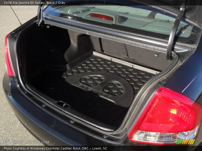 Black / Gray 2008 Kia Spectra EX Sedan
