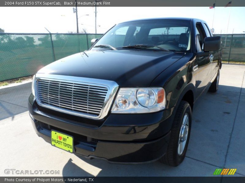 Black / Medium/Dark Flint 2004 Ford F150 STX SuperCab