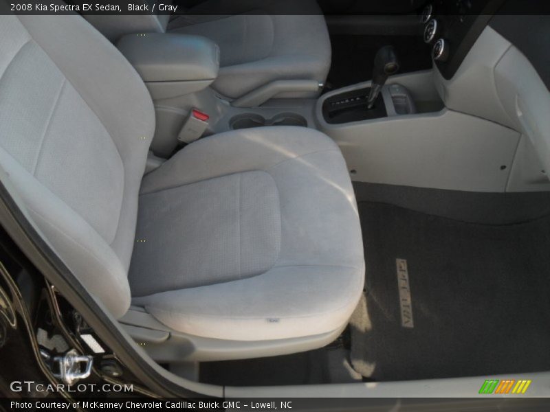 Black / Gray 2008 Kia Spectra EX Sedan