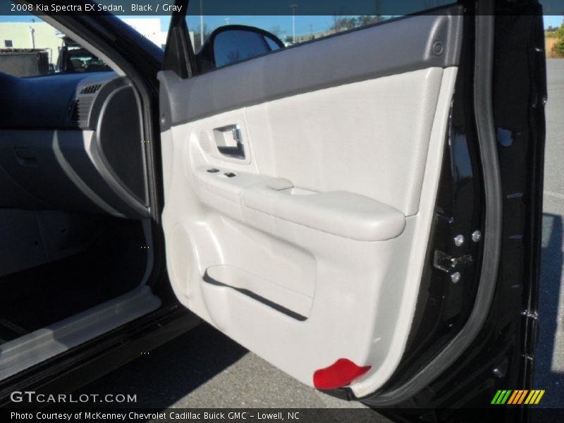 Black / Gray 2008 Kia Spectra EX Sedan