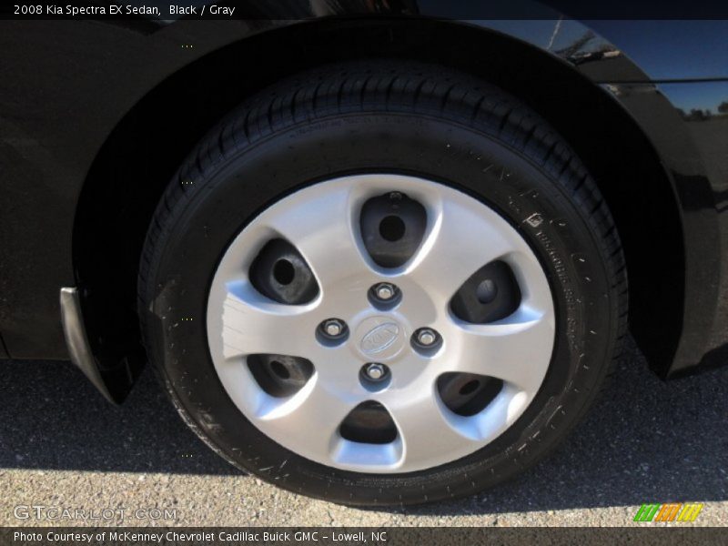 Black / Gray 2008 Kia Spectra EX Sedan