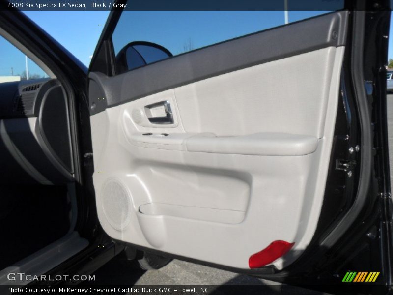 Black / Gray 2008 Kia Spectra EX Sedan