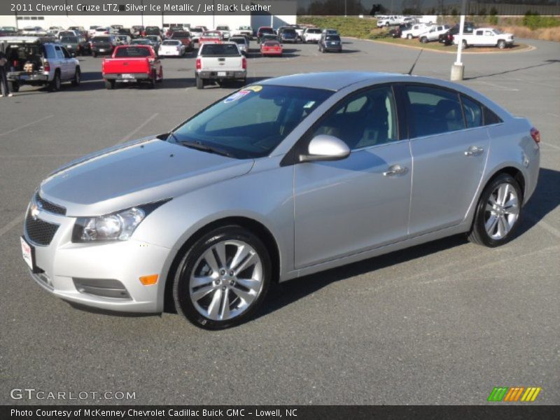 Silver Ice Metallic / Jet Black Leather 2011 Chevrolet Cruze LTZ