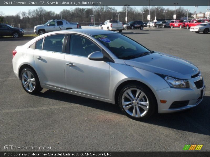 Silver Ice Metallic / Jet Black Leather 2011 Chevrolet Cruze LTZ