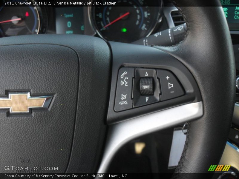 Silver Ice Metallic / Jet Black Leather 2011 Chevrolet Cruze LTZ