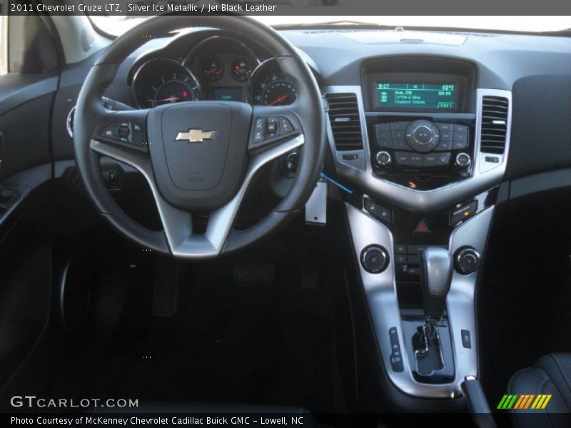 Silver Ice Metallic / Jet Black Leather 2011 Chevrolet Cruze LTZ