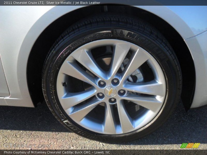 Silver Ice Metallic / Jet Black Leather 2011 Chevrolet Cruze LTZ
