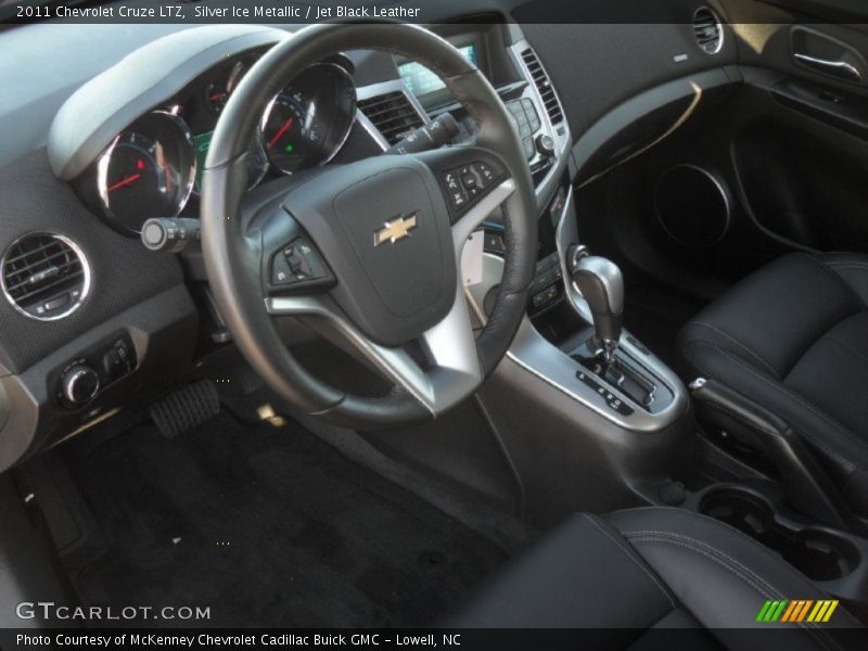 Silver Ice Metallic / Jet Black Leather 2011 Chevrolet Cruze LTZ