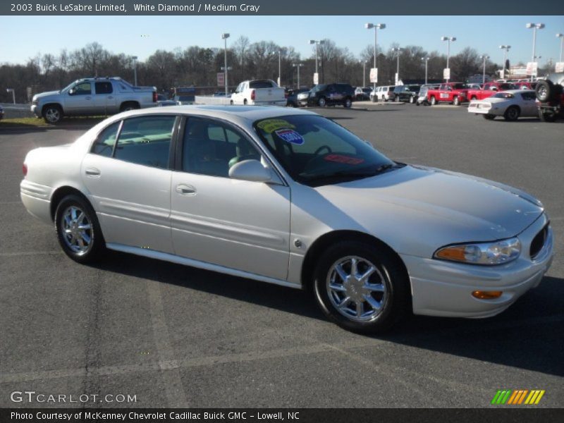 White Diamond / Medium Gray 2003 Buick LeSabre Limited