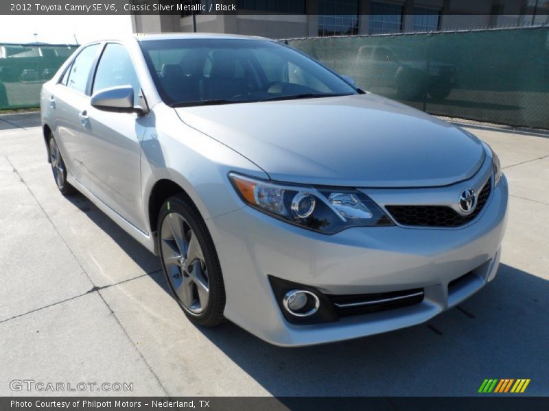 Classic Silver Metallic / Black 2012 Toyota Camry SE V6