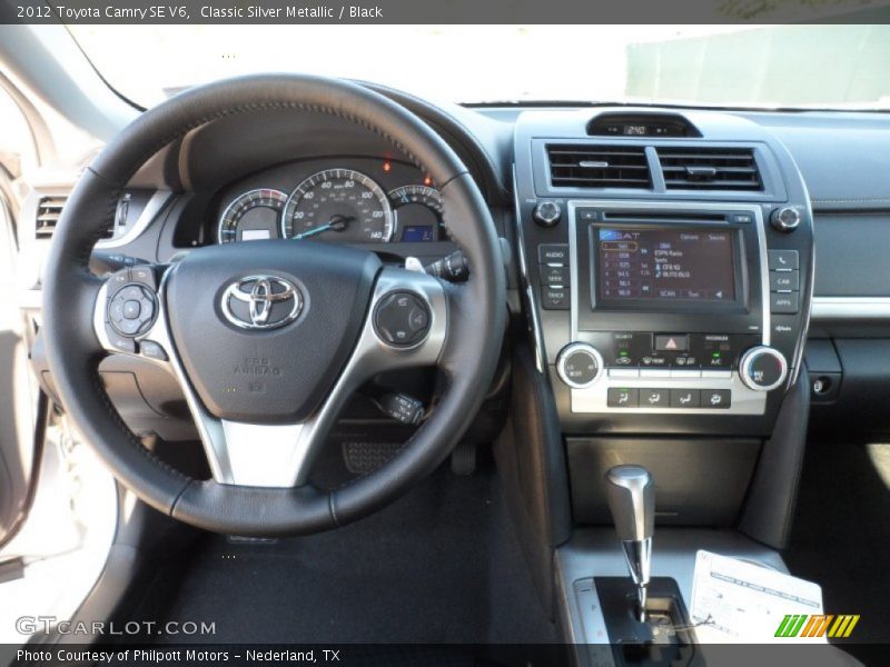 Classic Silver Metallic / Black 2012 Toyota Camry SE V6
