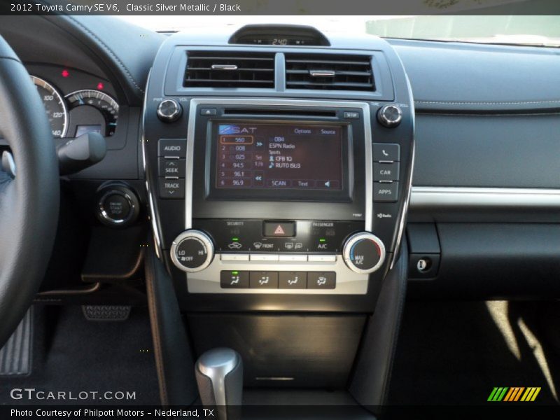 Classic Silver Metallic / Black 2012 Toyota Camry SE V6