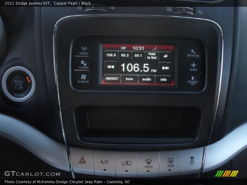 Copper Pearl / Black 2012 Dodge Journey SXT