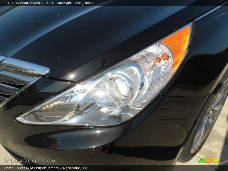Midnight Black / Black 2012 Hyundai Sonata SE 2.0T