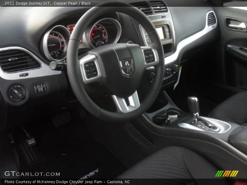 Copper Pearl / Black 2012 Dodge Journey SXT