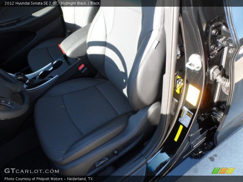 Midnight Black / Black 2012 Hyundai Sonata SE 2.0T